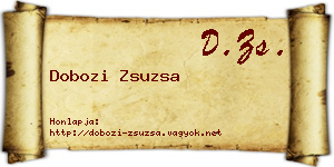 Dobozi Zsuzsa névjegykártya